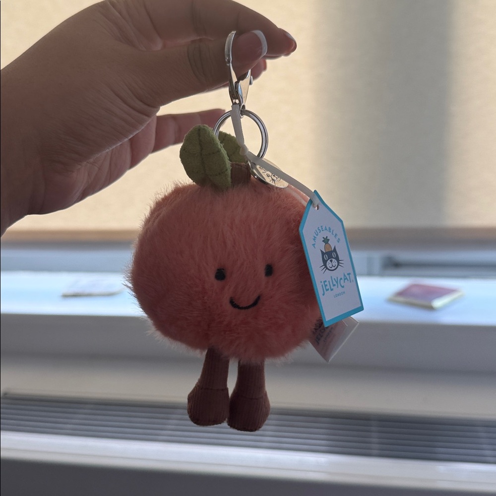 Peach Bag Charm